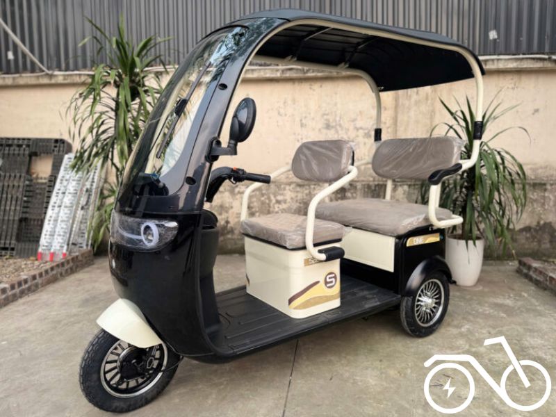 mẫu xe điện 3 bánh có mái che giá dưới 20tr