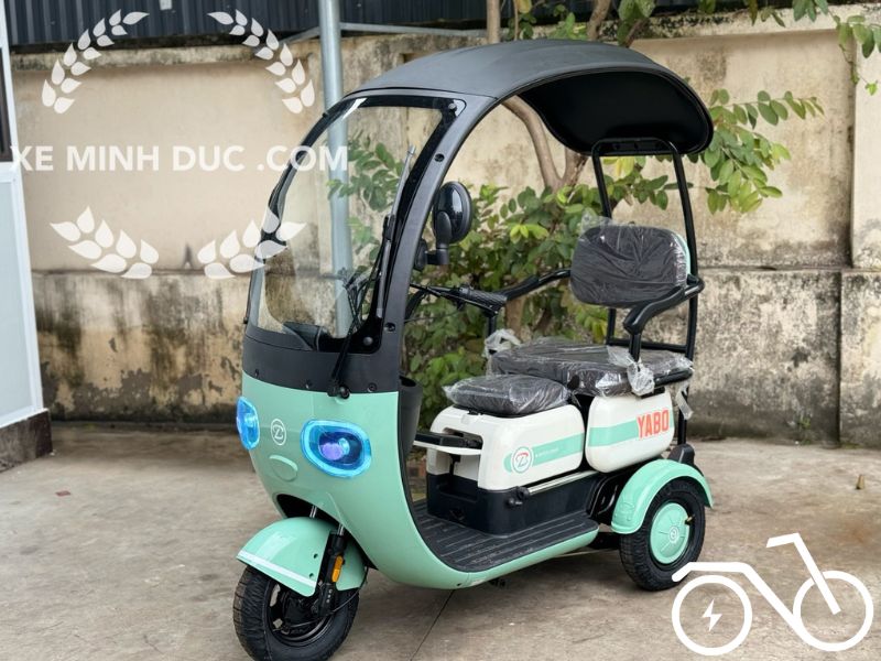mẫu xe điện 3 bánh có mái che giá dưới 20tr